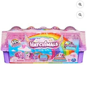 Hatchimals CollEGGtibles, Unicorn Family Carton with Secret Playset